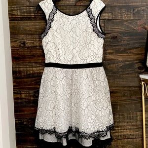 Black and white lace dress-PERFECT FOR ANY EVENT!